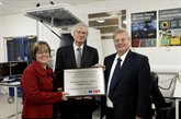 Professor Dominic Tildesley, VP R&amp;D Unilever, formally opening the Advanced Materials Laboratory at the University of Birmingham