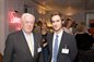 Alumnus Sir Charles George (The Stroke Association) and student Chris Jones