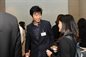Tim Liu and fellow alumna at the reception