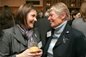 Alumni sharing a joke at the reception
