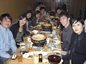 Alumni enjoying dinner
