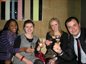 Estelle Robinson and alumni sharing the Champagne Prize Draw