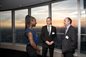 Vida Simpeh, Michael Archer and Professor Edward Peck