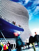 Bullring with shoppers