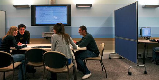 Students studying