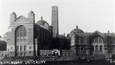 Aston Webb and Clock Tower under construction