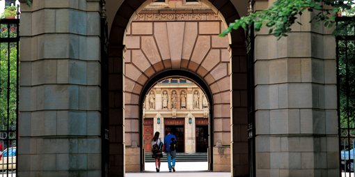 Arches leading to the Clock Tower