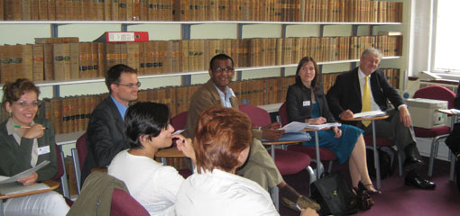 Photo of delegates at a workshop in the Institute of European Law