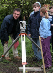 Photograph of young archaeologists