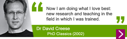 Dr David Creese, PhD Classics