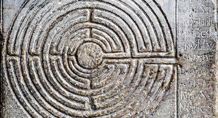 Medieval labyrinth from Lucca