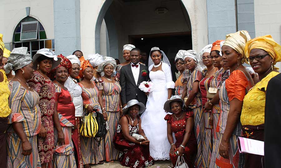 Photo of a wedding in Africa