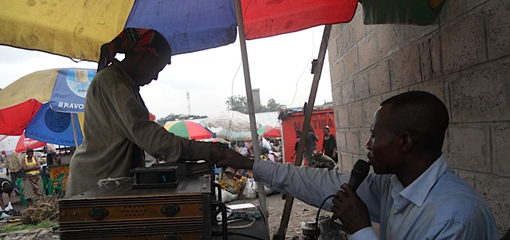 Market radio in Kinshasa (Matete)