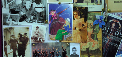 Photo of drama noticeboard
