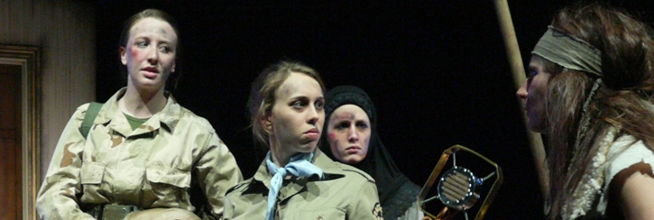 Photograph of Drama students in performance