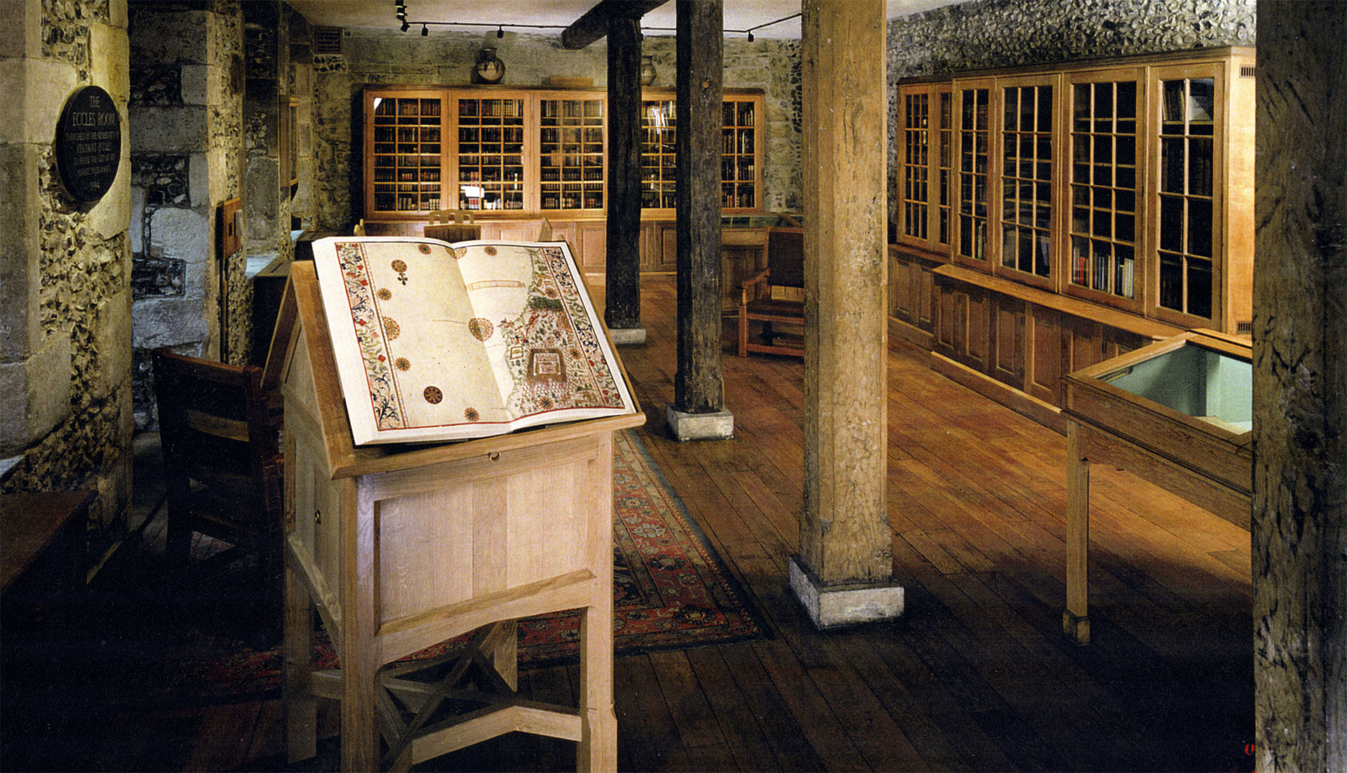 Photograph of the interior of Winchester College's Eccles Room