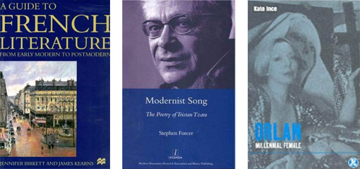 Photograph of three French book covers