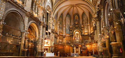 Interior of a Catalan monastery