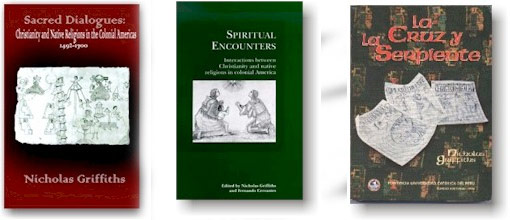 Photograph of three book covers relating to Latin American history