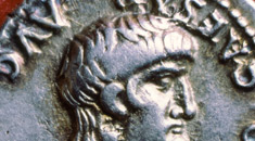Photograph of a first century Roman denarius coin