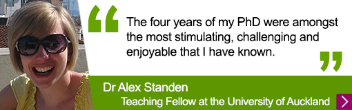 Quote from Languages alumna Alex Standen