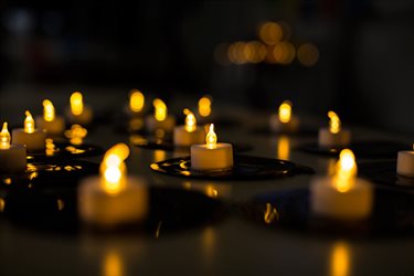 candles on floor