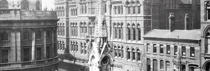 Photograph of the early Law School buildings