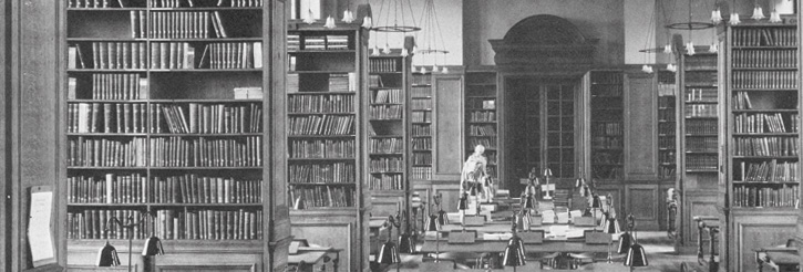 Early photograph of the Harding Law Library