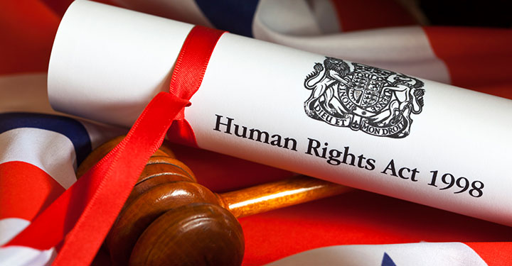 Photo of the Human Rights Act and the Union Flag