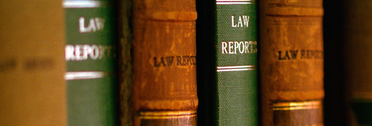 Picture of books in the Harding Law Library