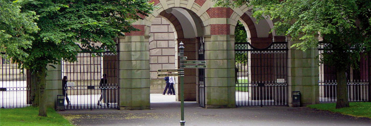 Picture of the arches at Birmingham Law School