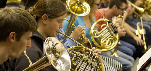 Brass Band in rehearsal