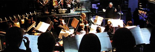 Photograph of an orchestra in performance