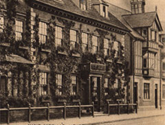 Sepia photograph of the front of Mason Croft