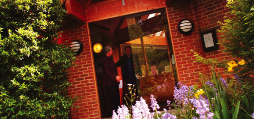 Photo of the rear entrance to the Shakespeare Institute