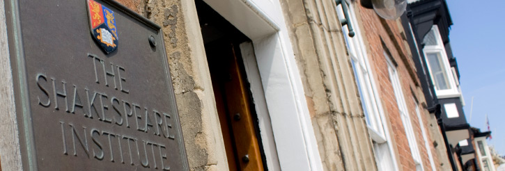 Photograph of the entrance to the Shakespeare Institute