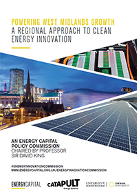 Thumbnail view of Powering West Midlands Growth report front cover