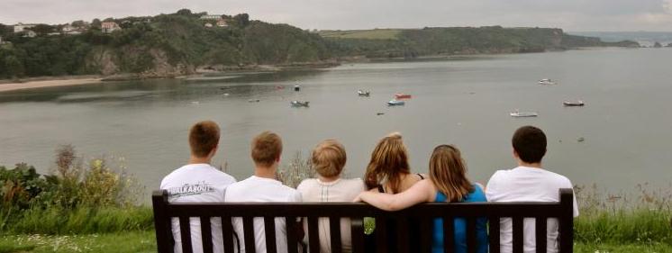 civsoc members on a bench