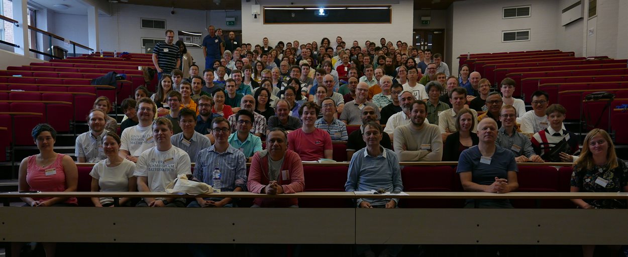 The Mthematics British Combinatorial Conference delegates in a lecture theatre