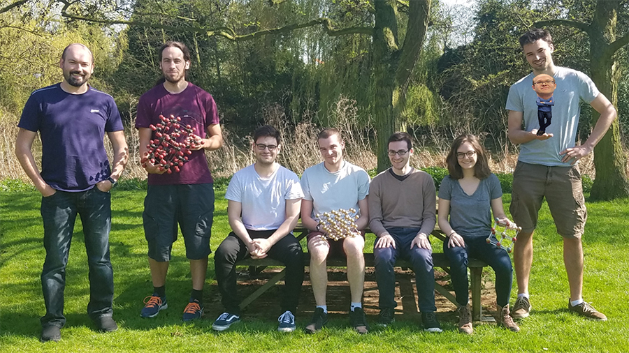 Group photo of the A. J. Morris Group researchers