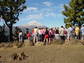 Students admiring the view on a field trip to Tenerife