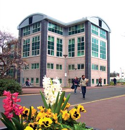 Geography building on campus