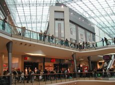 Inside the Bullring shopping centre, Birmingham