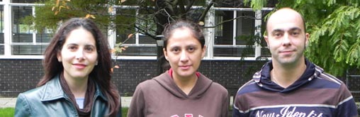 Massimilano and Barbara from the research team