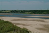 View of the river and surrounding area
