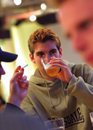 People drinking and smoking