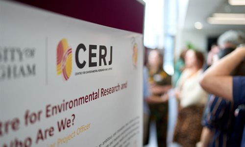 Poster with the CERJ logo