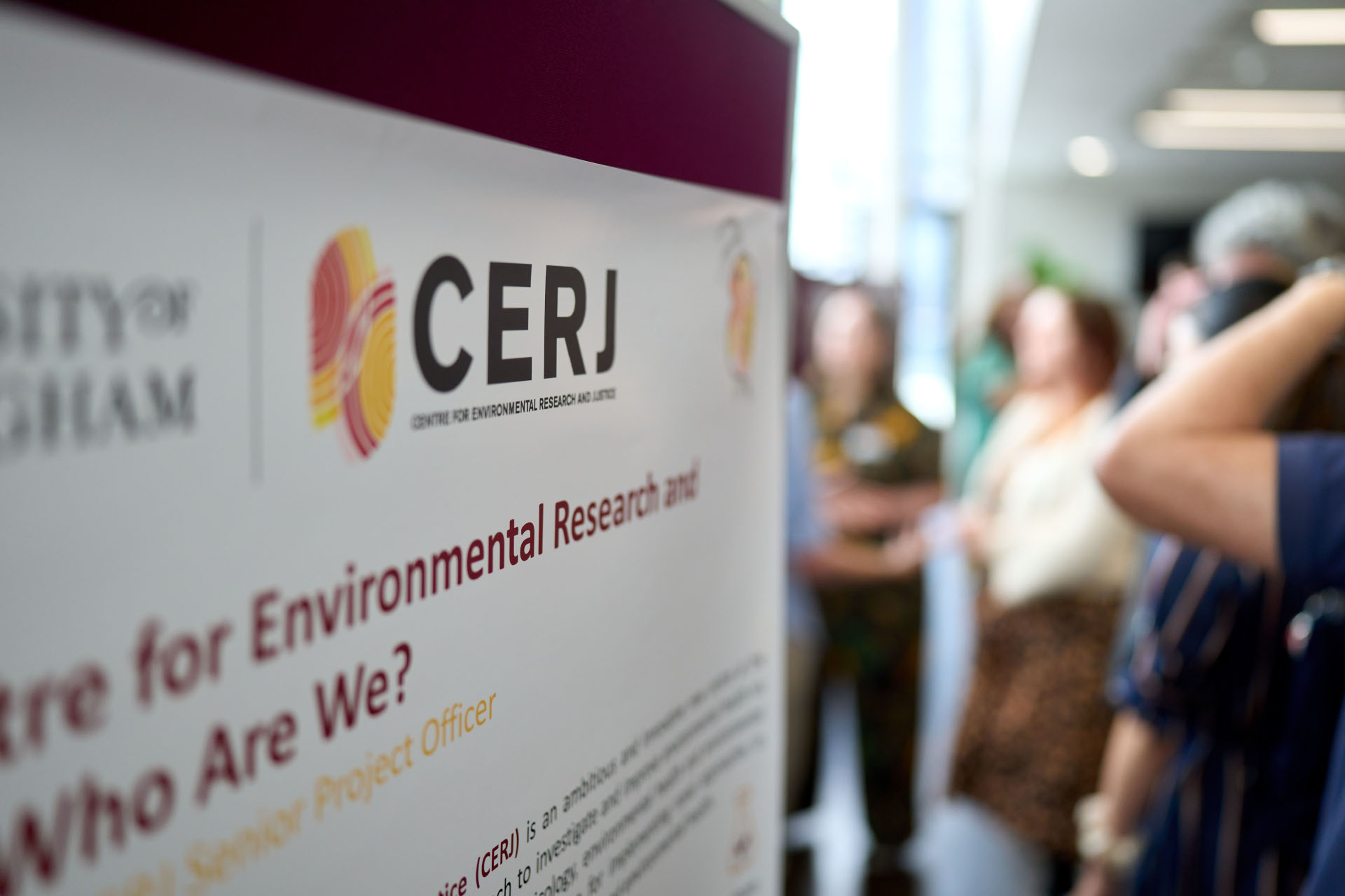 Picture of a poster displaying the CERJ logo