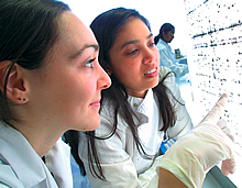 Biotechnology students