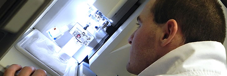 Postgraduate student with genomics facilities